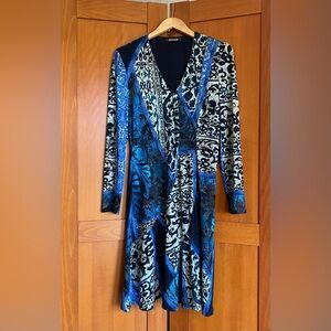 Gorgeous Roberto Cavalli dress, Tile Mosaic pattern, made in Italy, size 48.